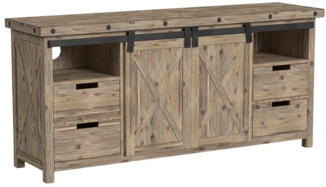 Flexsteel® Carpenter Light Brown Entertainment Base-0