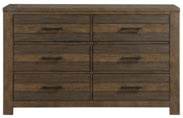 Mazin Furniture Conway Antique Brown Dresser-1