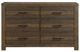 Mazin Furniture Conway Antique Brown Dresser-1