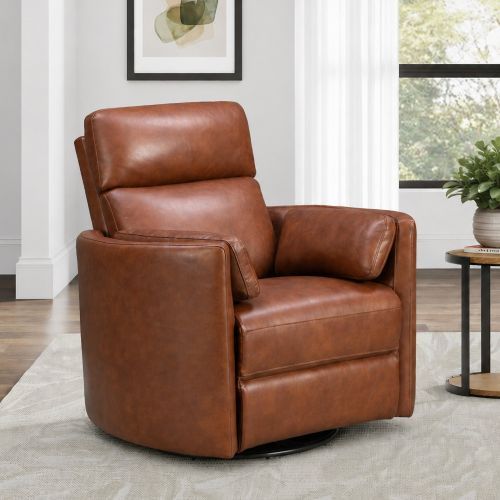 Parker House® Radius Vintage Whiskey Leather Power Swivel Glider Recliner P1-2