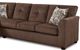 American Wholesale Furniture Kennedy 2-Piece Chocolate Sectional-2