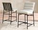 Steve Silver Co. Nicco 2-Piece Black-Eggshell Counter Stool-1