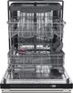 FORNO® Pozzo 24" White Top Control Built In Dishwasher-2