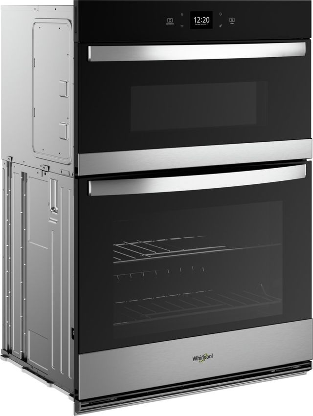 Whirlpool® 27" FingerPrint Resistant Stainless Steel Oven/Microwave Combination Electric Wall Oven-2