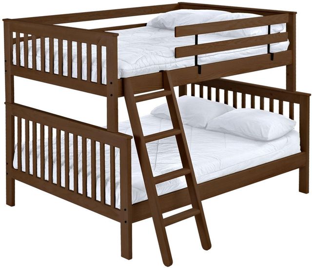 Crate Designs™ Furniture Brindle Full XL/Queen Mission Bunk Bed-0