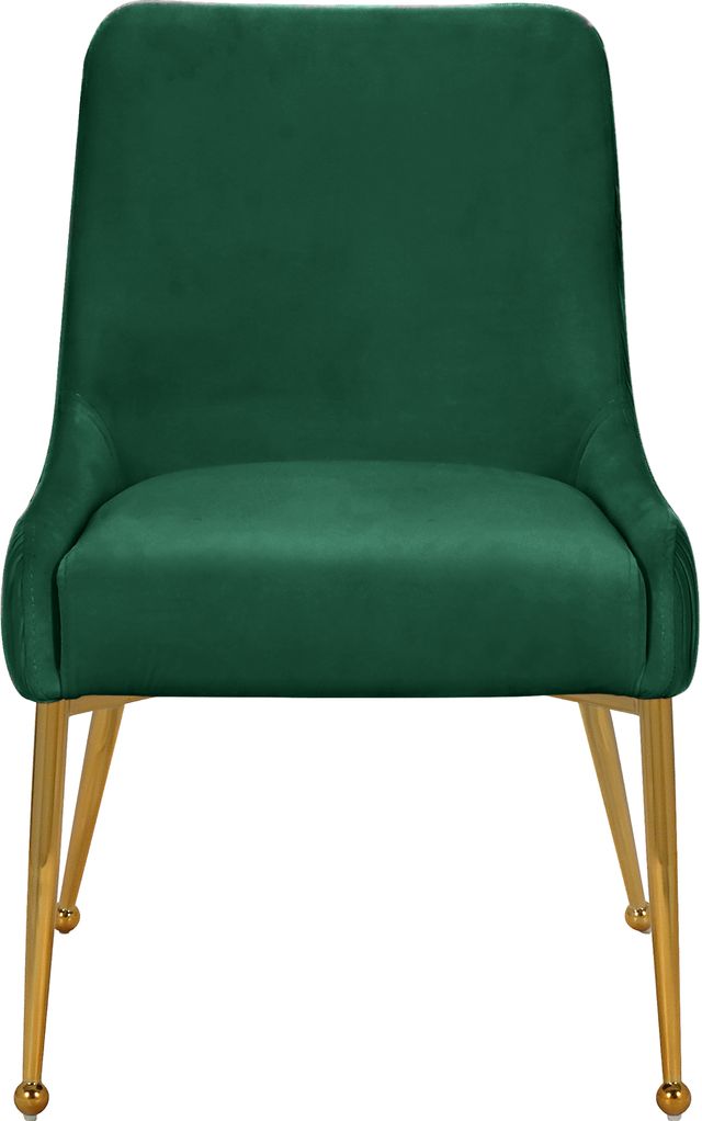Meridian Furniture Ace Green/Gold Velvet Dining Chair-1