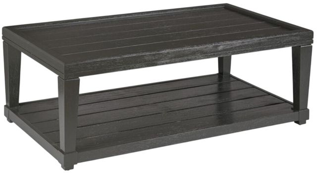 Creek Side Customs Oliver Black Rectangular Cocktail Table-0