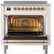 Ilve® Nostalgie II Series 36" Antique White Pro Style Induction Range-2
