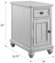 Emerald Home New Haven Oyster Shell Chairside Table-2