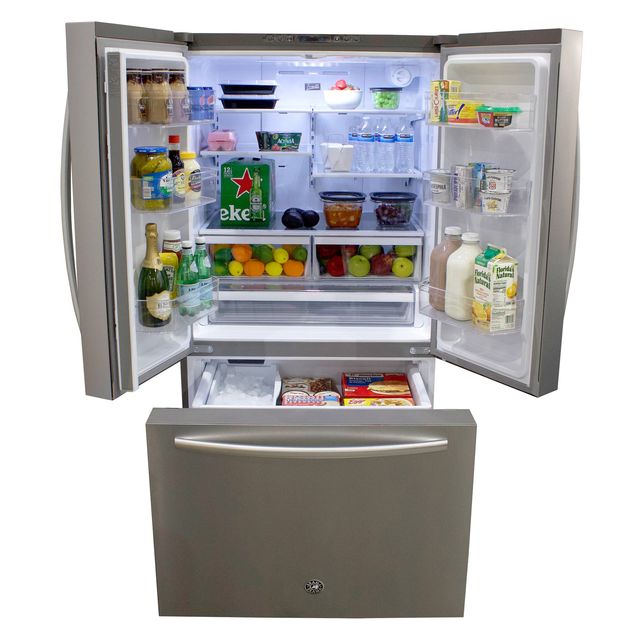 Brama 26.6 Cu. Ft Stainless Steel French Door Refrigerator-2