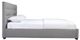 Mazin Furniture Fabiola Grey Full Upholstered Platform Panel Bed -2