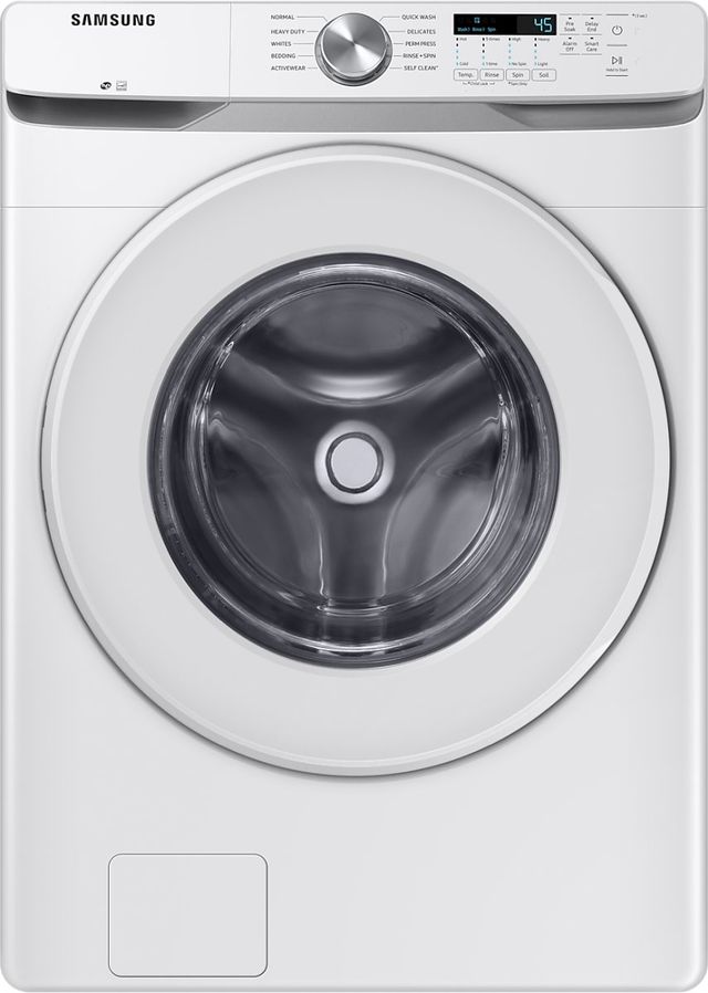 Samsung White Front Load Washer & Electric Dryer Laundry Pair-1