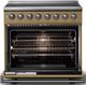 Viking® 5 Series 36" Golden Hour Pro Style Induction Range with Polished Chrome Trim-1