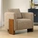 Uttermost® Halligan Warm Amber Upholstered Accent Chair-2