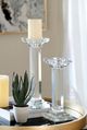 A & B Home Leon Crystal Clear Pillar Candle Holder-5
