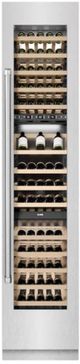 ZLINE 18" 9.0 Cu. Ft. Triple Zone 68 Bottle Right Hinge Column Wine Cooler in Satin Stainless Steel-3