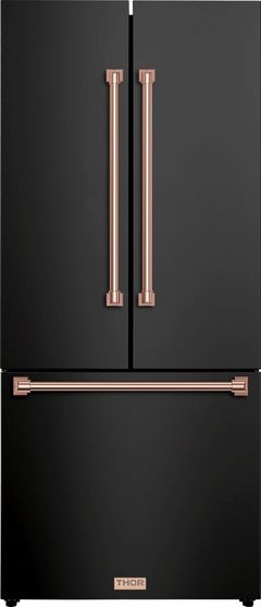 Thor Kitchen® Gordon Ramsay Series 30 in. 17.7 Cu. Ft. Matte Black Counter Depth French Door Refrigerator