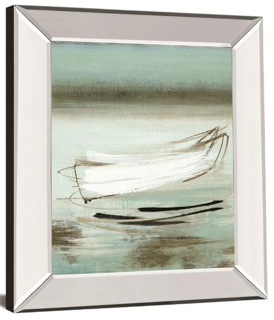 Classy Art Canoe By Mcalpine H. Mirror Framed Wall Art-0