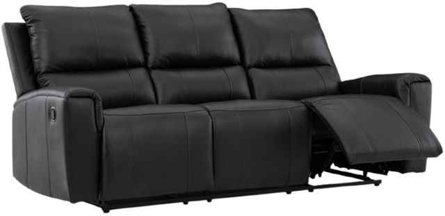 Signature Design by Ashley® Danemere Black Manual Reclining Sofa-3