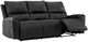 Signature Design by Ashley® Danemere Black Manual Reclining Sofa-3