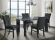 Elements International Bellini Grey Rectangle Dining Table-3