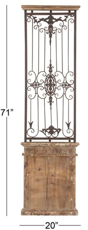 Deco Marche Scroll Door 71" Wall Art Panel-2