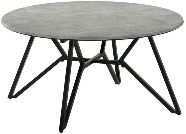Coaster® Hadi 3-Piece Cement Occasional Table with Gunmetal Base Set-3
