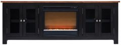 Signature Design by Ashley® Wildenauer Black 76" TV Stand with Electric Fireplace