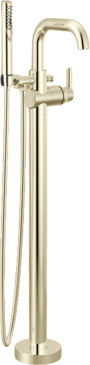Delta Trinsic® Polished Nickel Floor Mount Tub Filler Trim-0