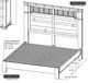 International Furniture Direct Parota III Brown Eastern King Panel Bed-2