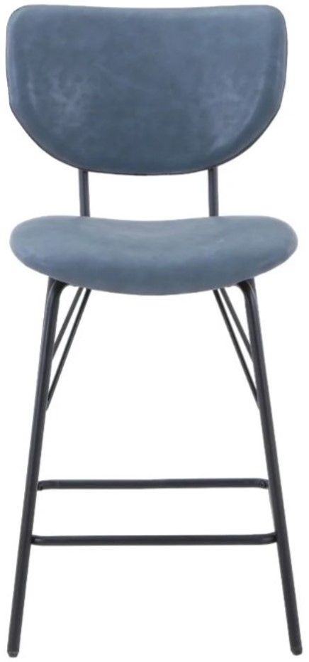Jofran Inc. Urban Archive Owen Slate Upholstered Counter Stool-2