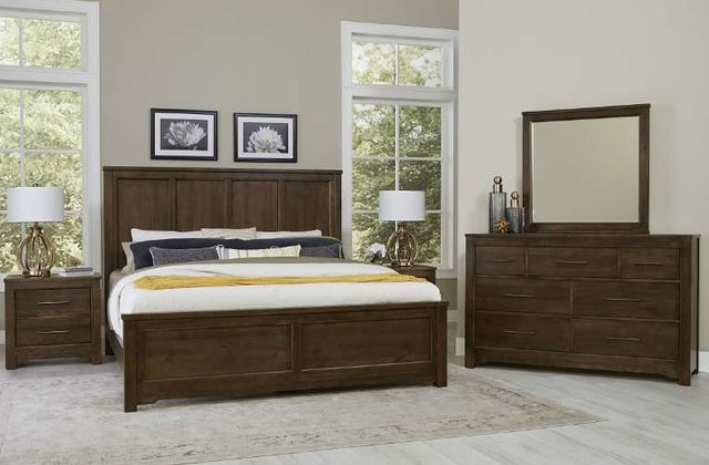 Artisan & Post by Vaughan-Bassett Crafted Cherry Bedroom by Ben & Erin Napier Dark King Panel Bed-1