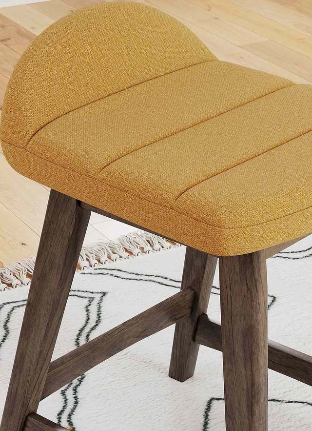 Signature Design by Ashley® Lyncott Mustard Counter Bar Stool-4