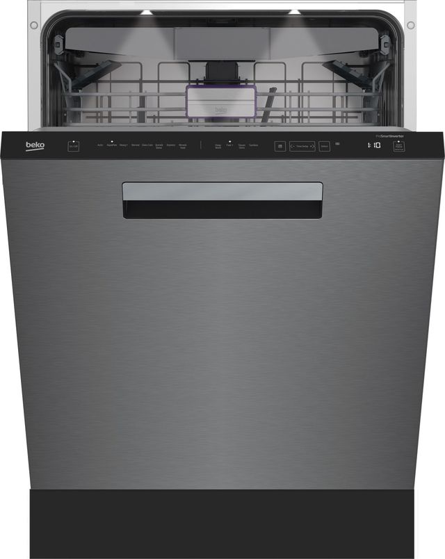 Beko 24" Fingerprint Free Stainless Steel Top Control Built In Dishwasher-0