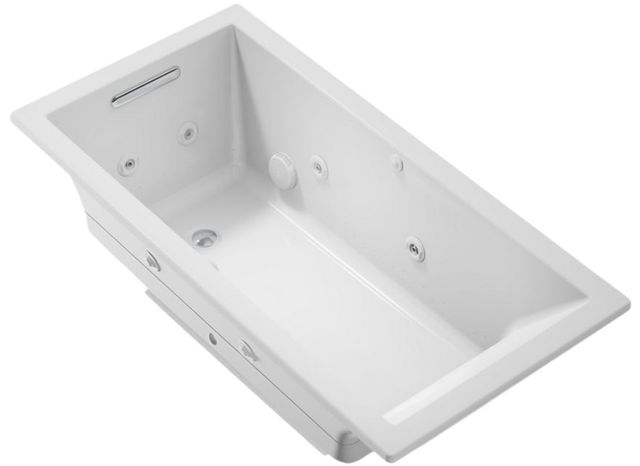 KOHLER® Underscore® Ice Gray 60" X 30" Drop-In/ Undermount Heated Bubblemassage™ Air Bath with Whirlpool-0