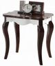 ACME Furniture Mathias Walnut End Table with White Accents-0