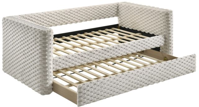 Crown Mark Brielle White Dove Upholstered Daybed-0