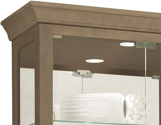 Howard Miller® Breindel III Aged Gray Curio Cabinet-1