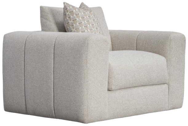 Bernhardt Vista Bernhardt Living Gray Swivel Chair-1