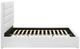 Coaster® Felicity White Eastern King Upholstered Platform Bed -4