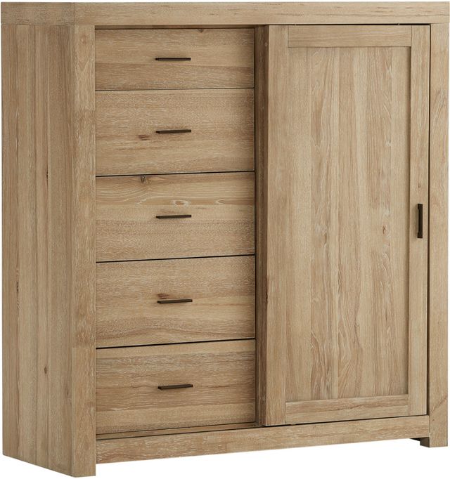 aspenhome® Modern Loft Modern Khaki Sliding Door Chest-2