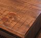 International Furniture Direct Pueblo Weathered Black End Table with Brown Top-1
