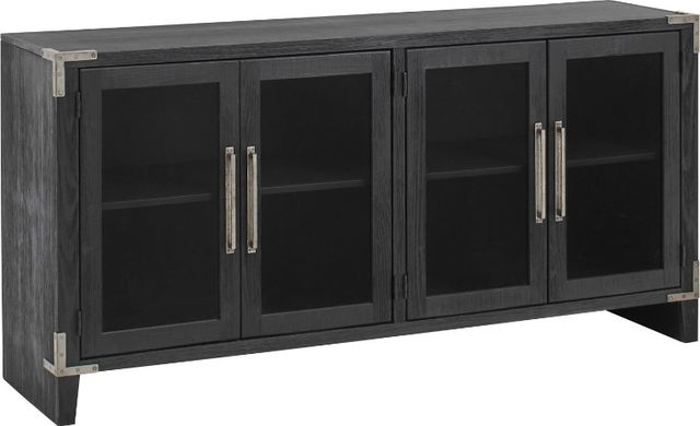 aspenhome® Quincy Vintage Black 66" Media Console-0