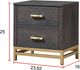 Crown Mark Trevor Brown Nightstand-2