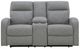 Signature Design by Ashley® Moreau Place Sterling Double Manual Reclining Loveseat with Console-2