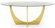 VIG Furniture Modrest Chambers Clear/Gold Dining Table-1