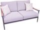 Signature Design by Ashley® North Island Gray Aluminum/Fabric Outdoor Loveseat-0