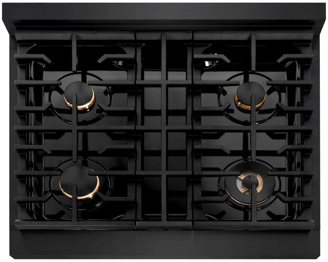 ZLINE Paramount 30" Black Stainless Steel Pro Style Dual Fuel Range-3