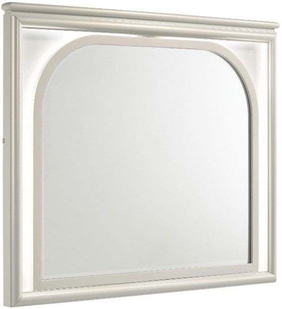 Coaster® Olivia Pearl White Dresser Mirror -1