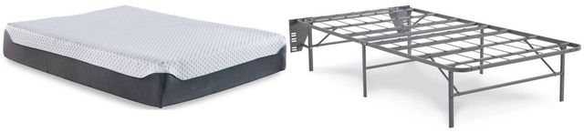 Sierra Sleep® by Ashley® Chime Elite 2-Piece 12" Memory Foam and Better than a Boxspring Foundation Twin Mattress Set-0